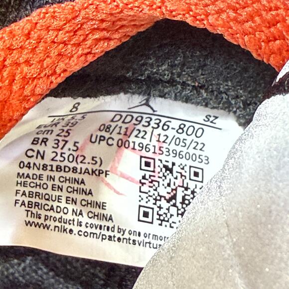 Women’s Size 8 Nike Air Jordan 5 Retro 'Dunk on Mars' Fire Red DD9336-800 - Picture 10 of 10